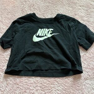 Nike Black Tee with White Logo
